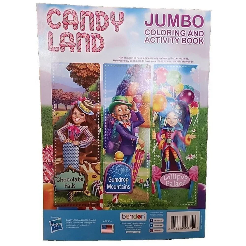 Candy Land Jumbo Coloring And Activity Book